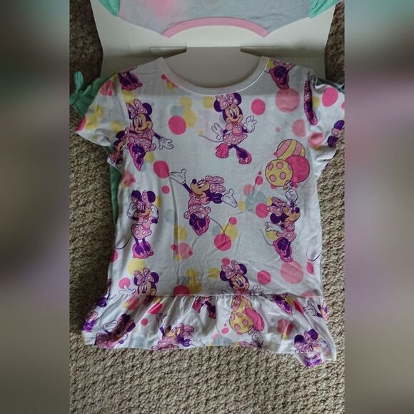 Disney Minnie Girls Cotton graphic T-Shirts 4 Pack - size 6 - Picture 6 of 13